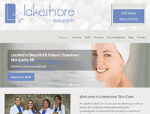 Tablet Screenshot of lakeshore-skincare.com